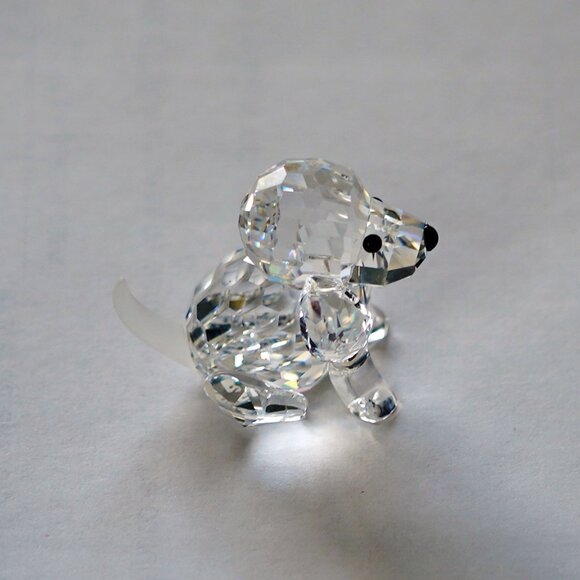 NWT, Swarovsky Silver Crystal, Sitting Beagle - Picture 7 of 11